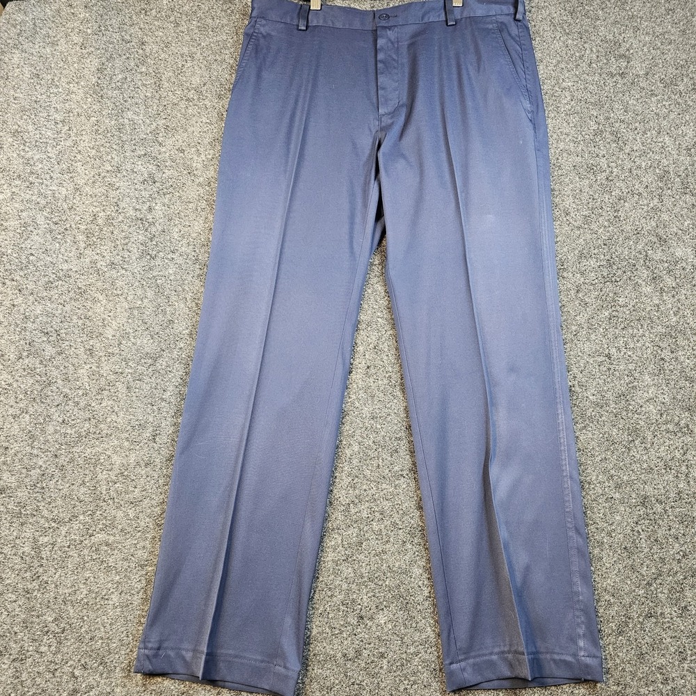 Nike Golf Dri-Fit Blue Pants Mens 35x32 Performance Stretch Golf Casual Flat